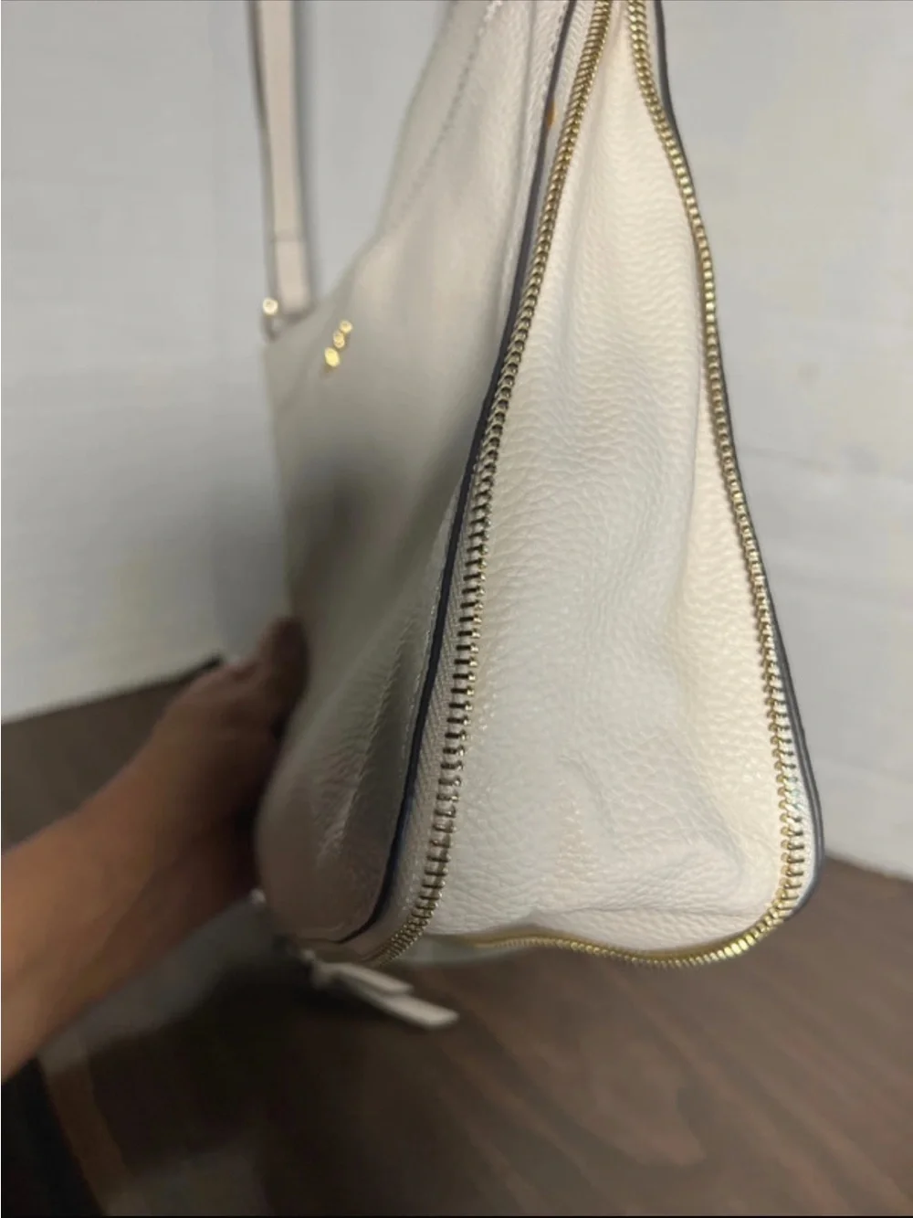 Nine West Cream Crossbody Shoulder Bag with Adjustable Strap